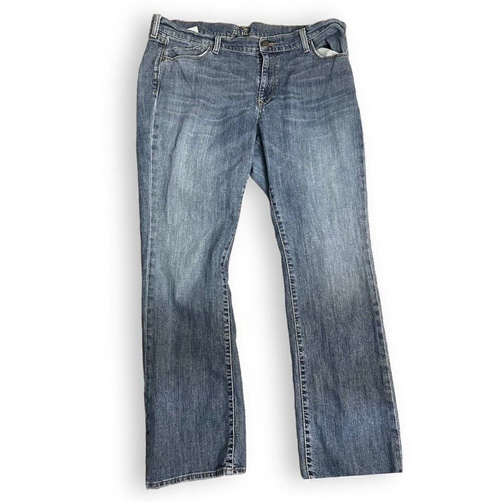 Old Navy The Flirt Bootcut Jeans Women's 16 Blue Casual Western Zipper Pockets